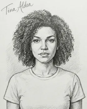 Psychic soulmate sketch example by Tina Aldea