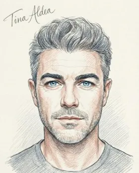 Psychic soulmate sketch example by Tina Aldea